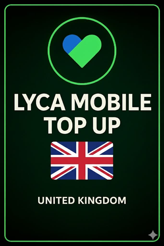 Lyca Mobile Top-Up Voucher (UK)
