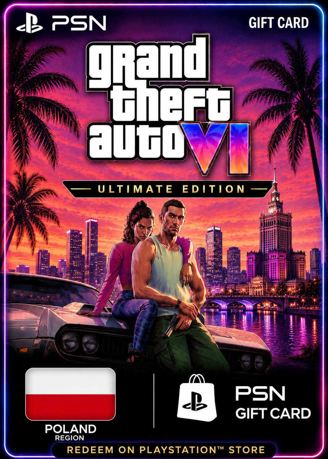 GTA 6: Ultimate Edition - PSN Gift Card (Poland)