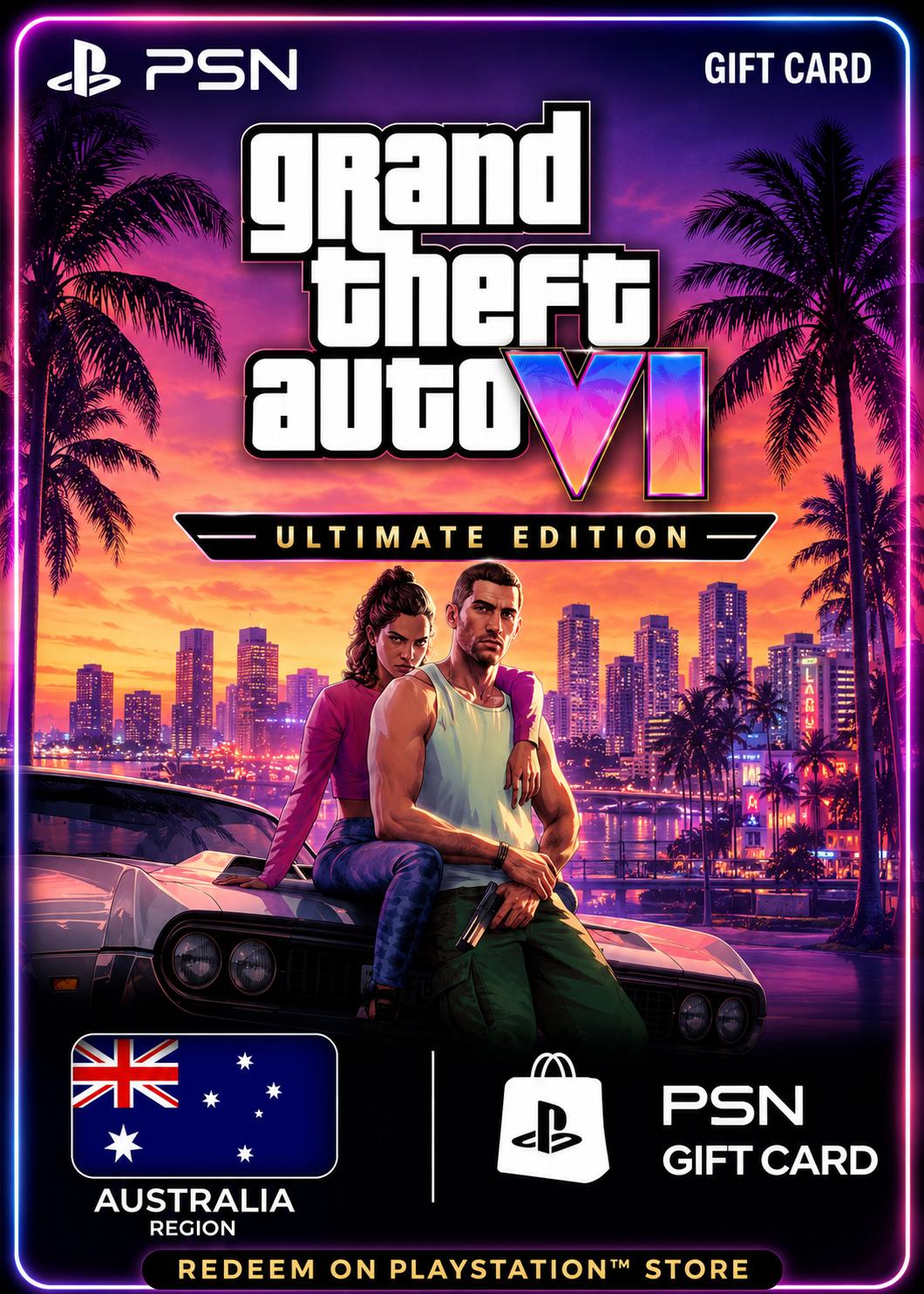 GTA 6: Ultimate Edition - PSN Gift Card (Australia)