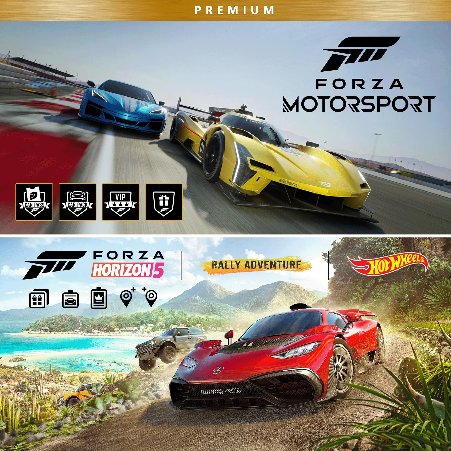 Forza Motorsport and Forza Horizon 5 Premium Editions Bundle (Xbox Games US)
