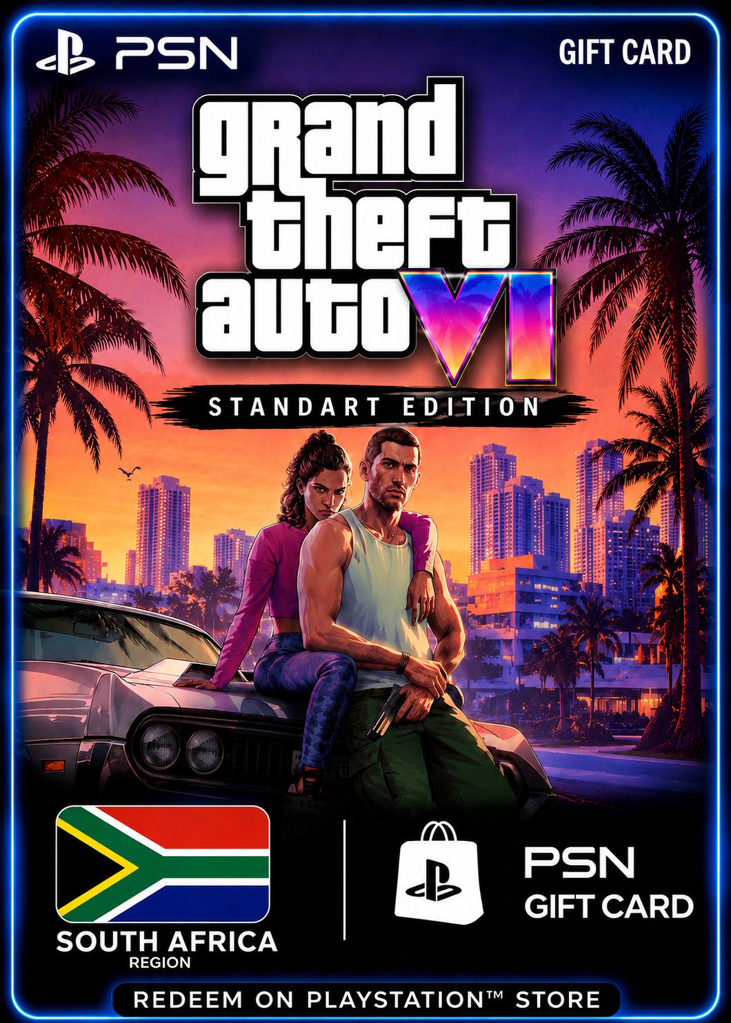 GTA 6: Standart Edition - PSN Gift Card (South Africa)