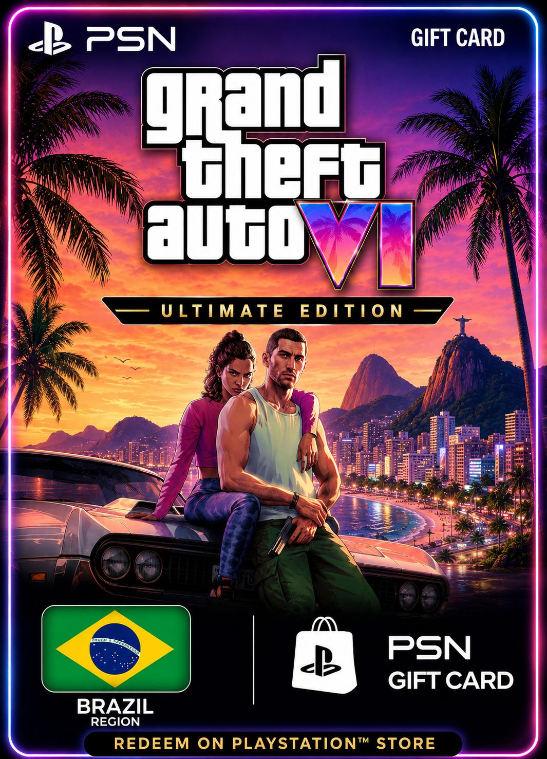 GTA 6: Ultimate Edition - PSN Gift Card (Brazil)
