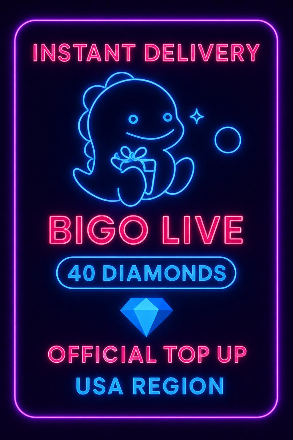Bigo Live - 40 Diamonds (Top-Up) (US)