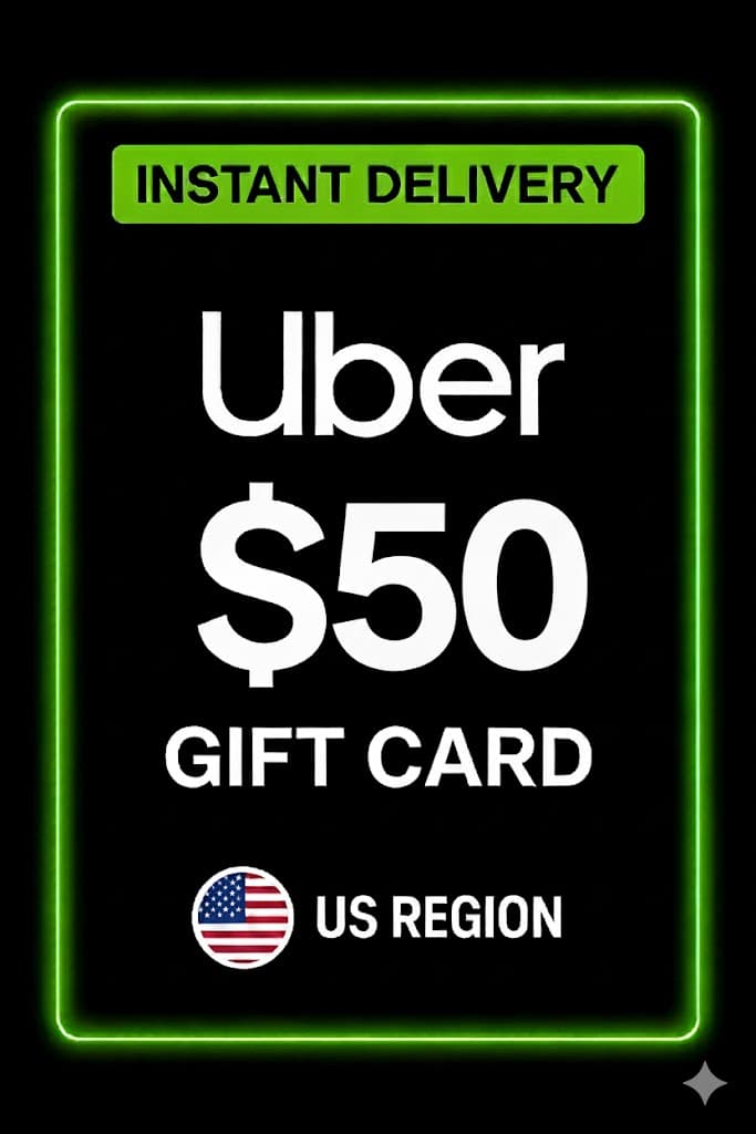 Uber նվեր քարտ - 50$