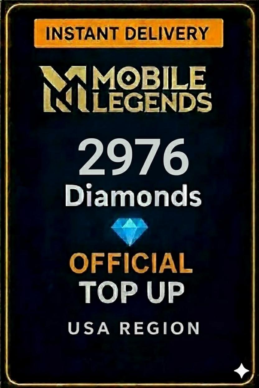 Mobile Legends - 2976 Diamonds Top-Up (USA)