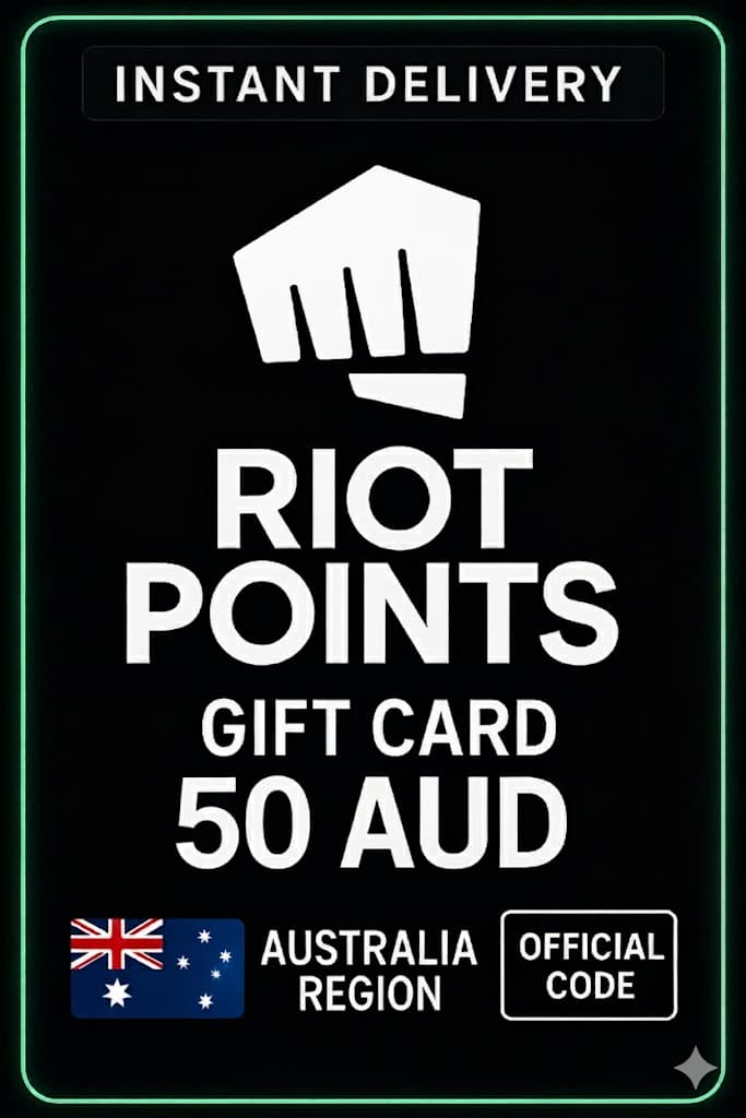 Riot Points Presentkort 50 AUD (Oceanien)