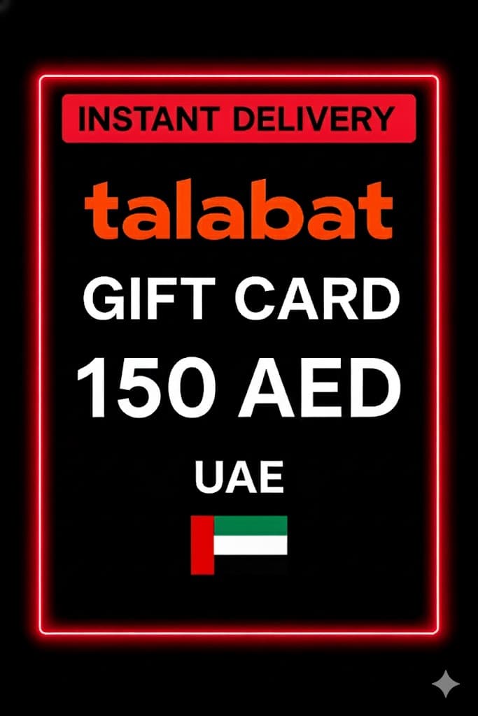 Talabat նվեր քարտ UAE - 150 AED