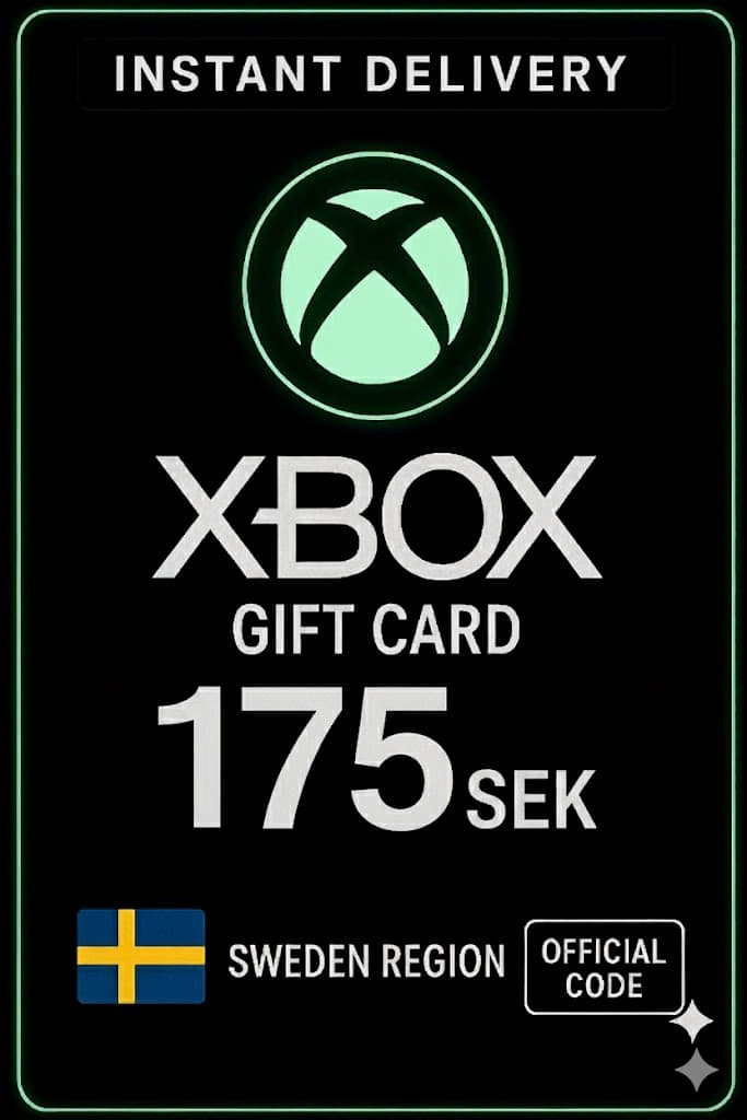 כרטיס מתנה ל-Xbox Live שבדיה - 175 קרונות שוודיות