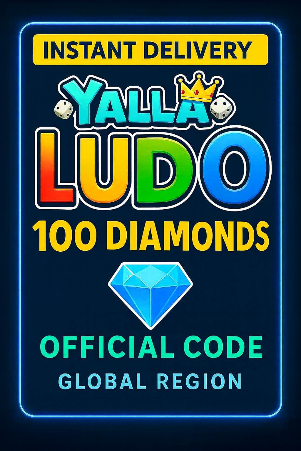 Yalla Ludo - 100 USD timanttia (INT)