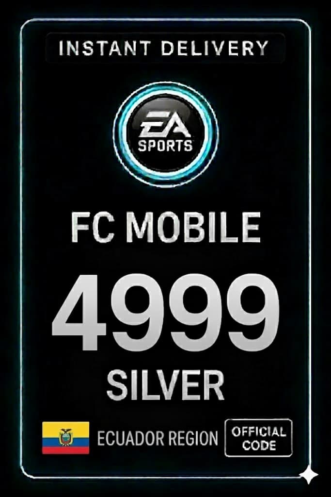 FC Mobile 4999 արծաթ Նվեր Քարտ - Էկվադոր
