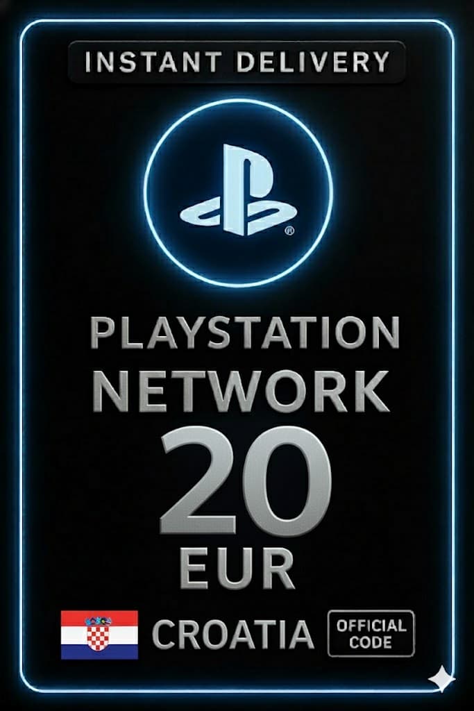 כרטיס PSN קרואטיה - 20 יו"ר