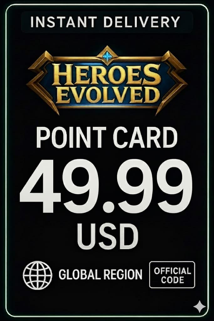Heroes Evolved 49.99 USD Point Card (Global)