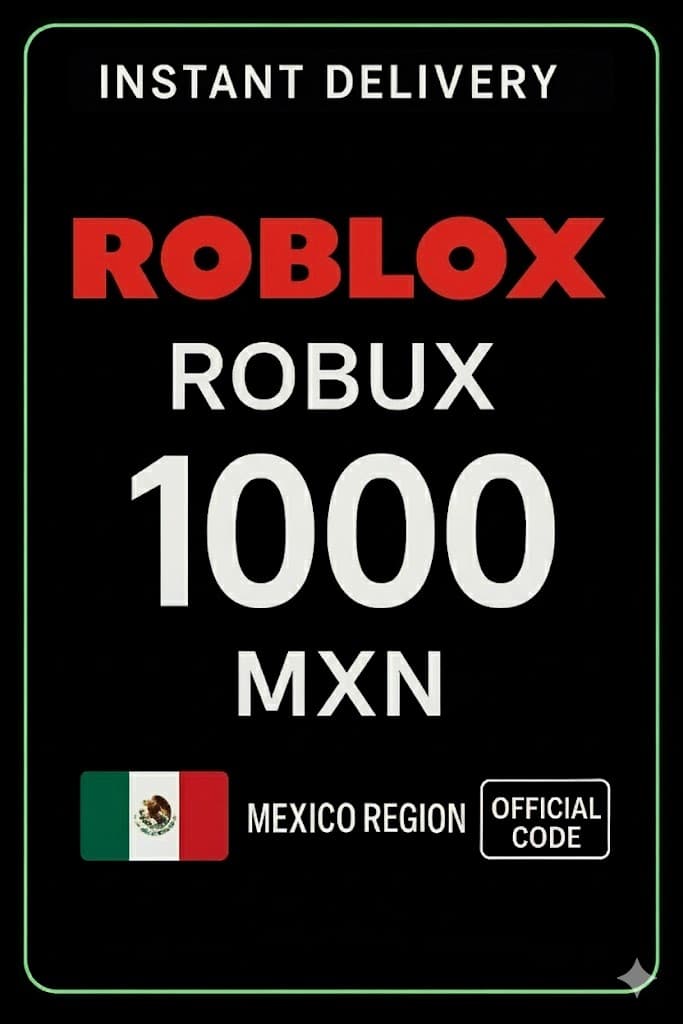 Roblox 1000 MXN Game Card (MX)