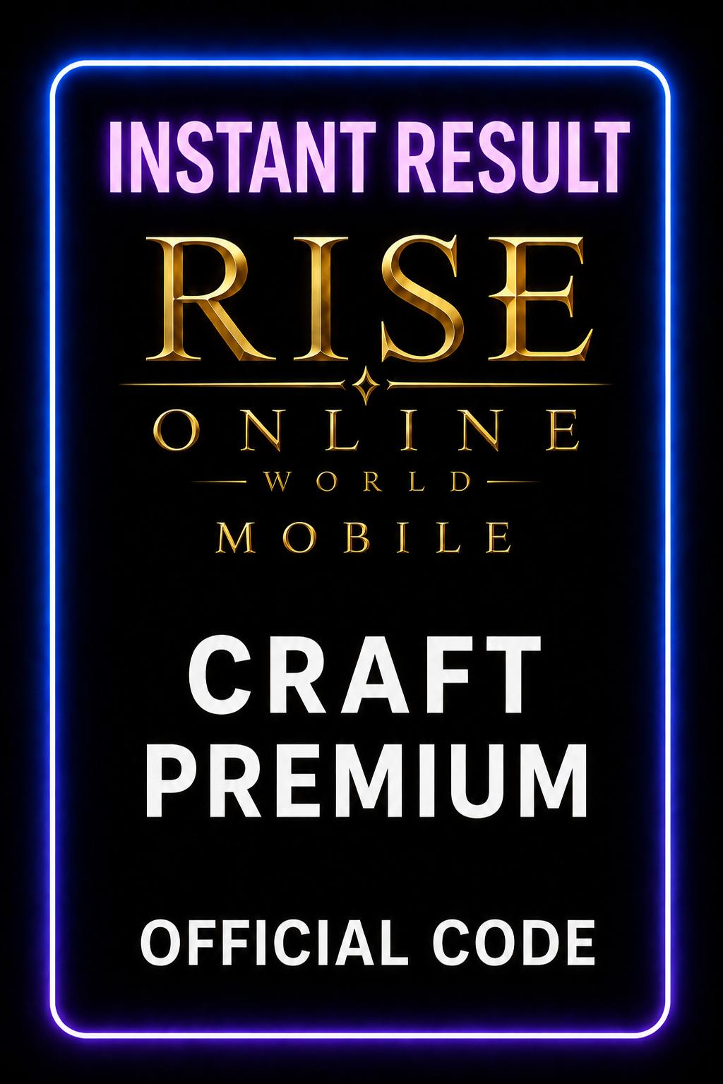 Rise Online World Mobile Craft Premium