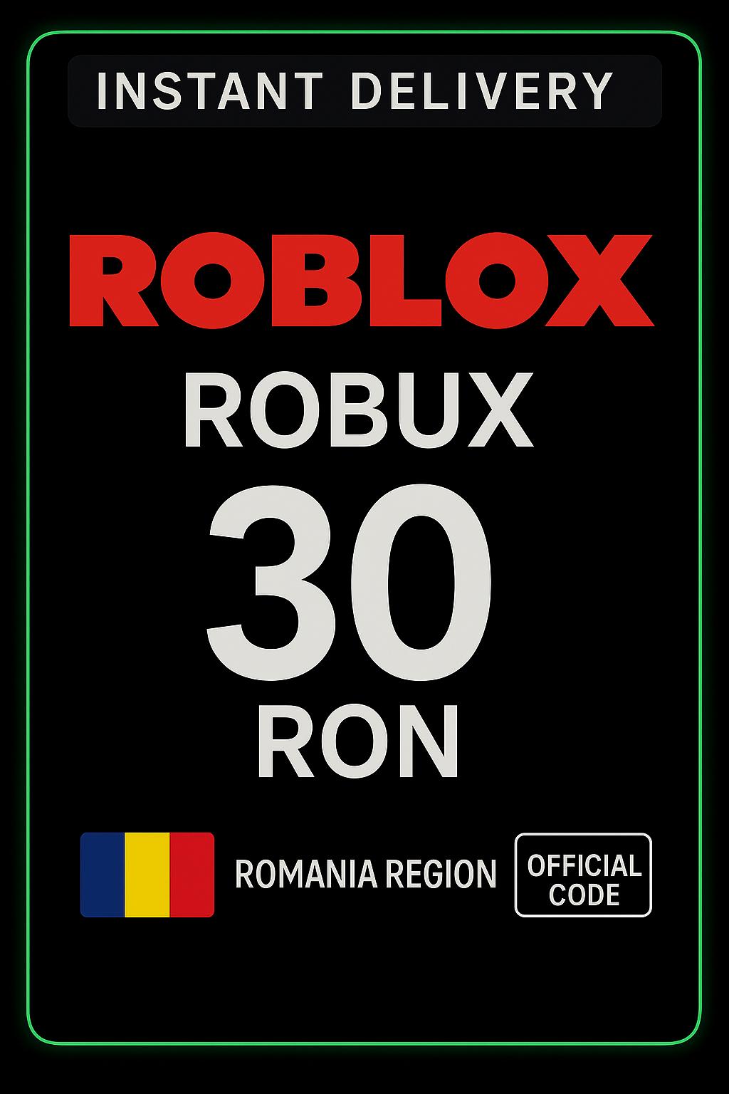 Roblox 30 RON Κάρτα Παιχνιδιού (RO)