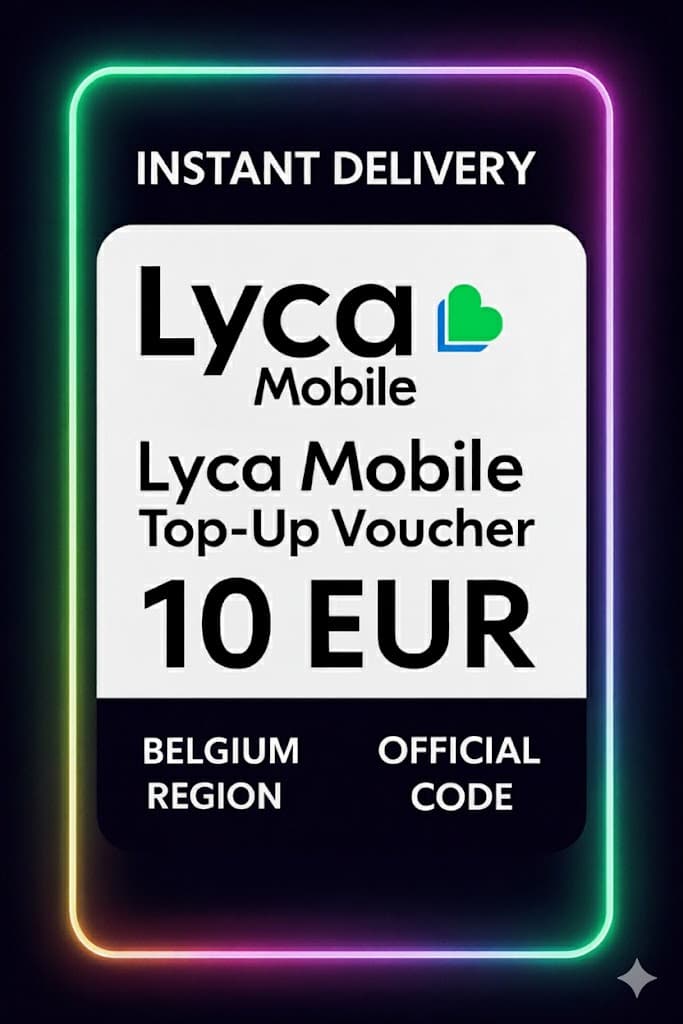 Κουπόνι Ανανέωσης Lyca Mobile - 10 EUR (BE)