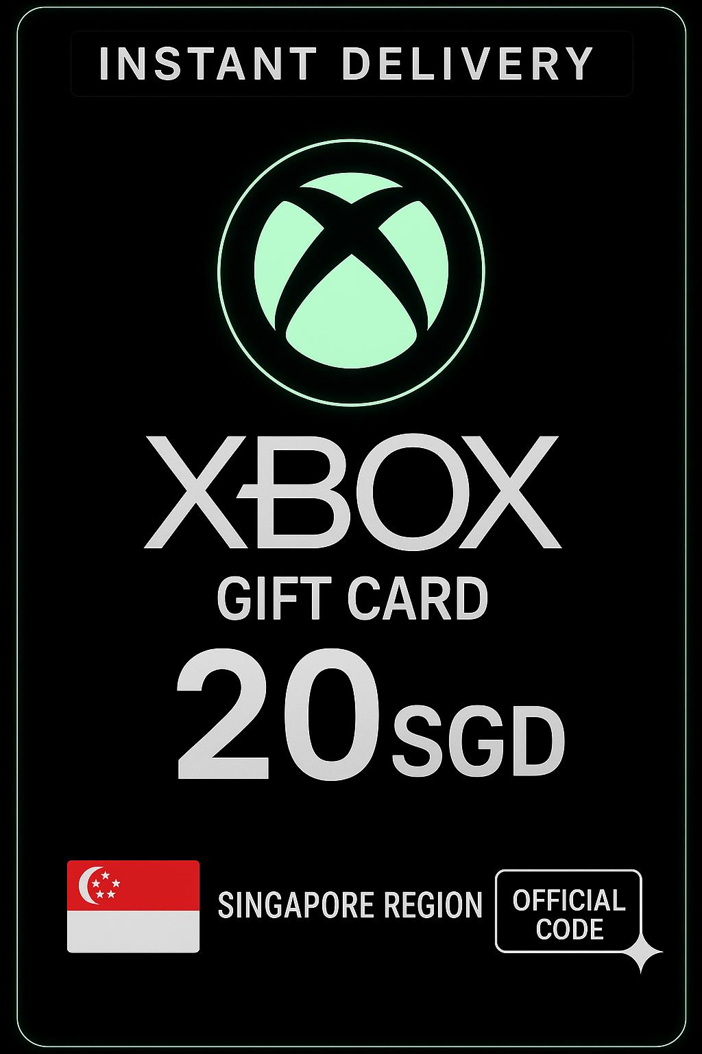 Tarjeta de regalo XBox Live 20 SGD SG