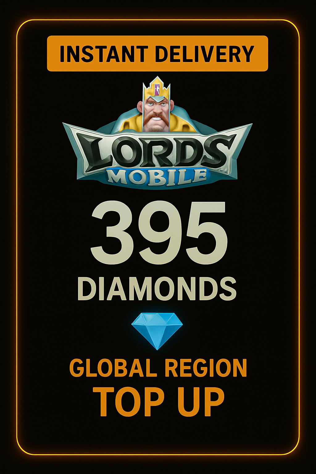 Lords Mobile 395 Diamonds Top Up