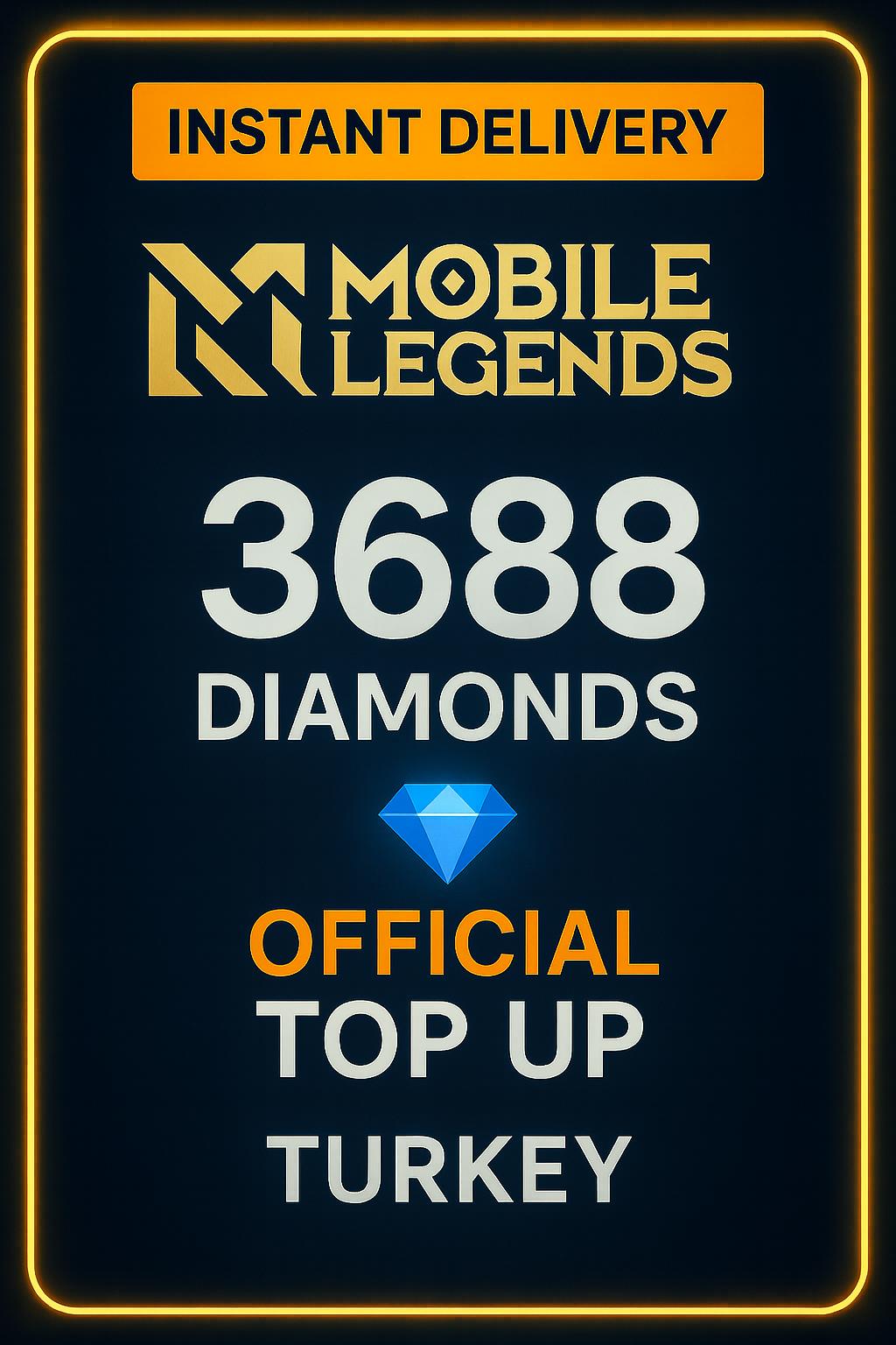 Mobile Legends 3688 Diamonds Top-Up (Turkey)