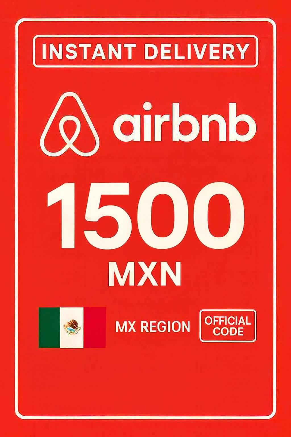 Подарункова картка Airbnb - 1500 MXN (Мексика)