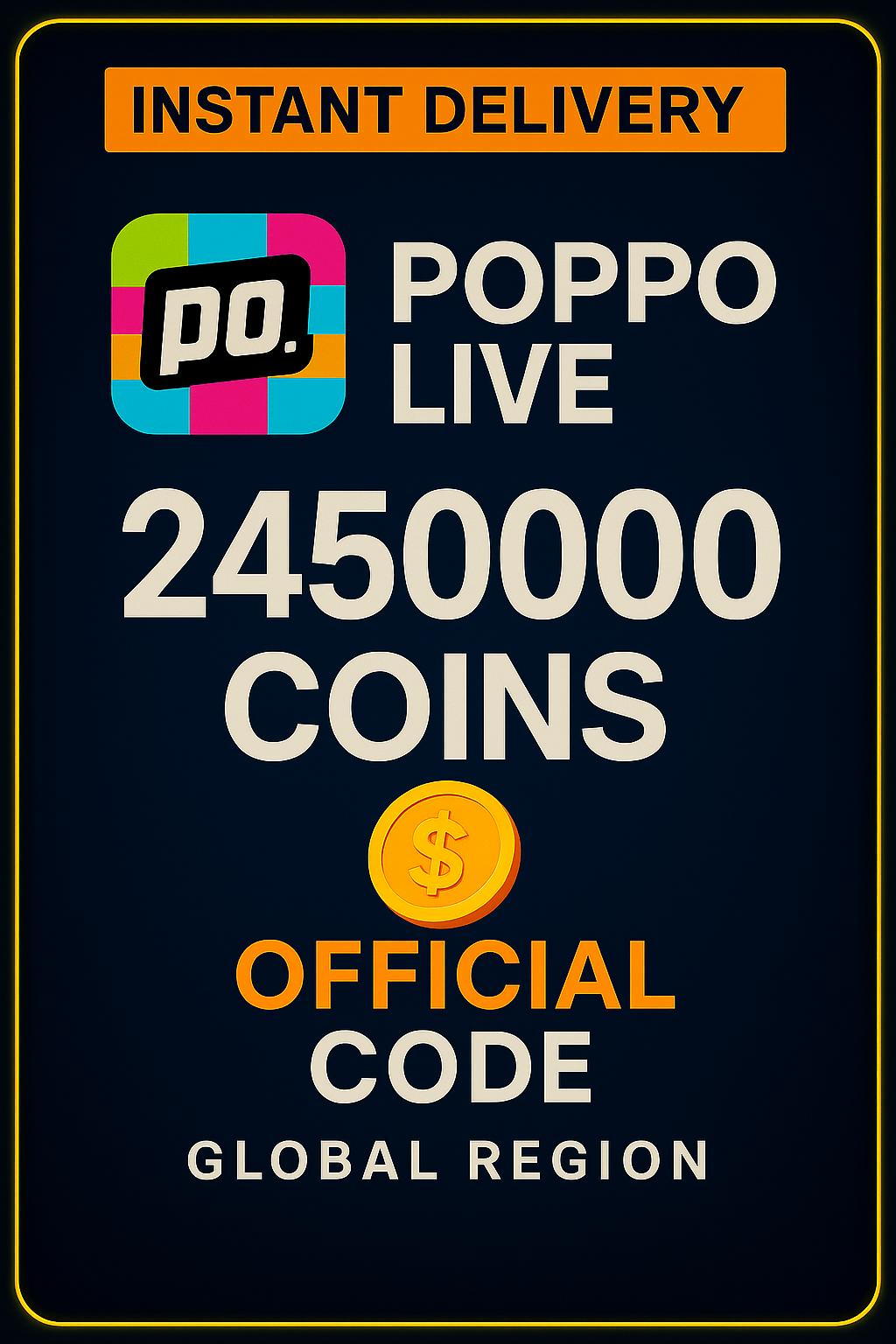 Poppo Live - 2450000 Coin