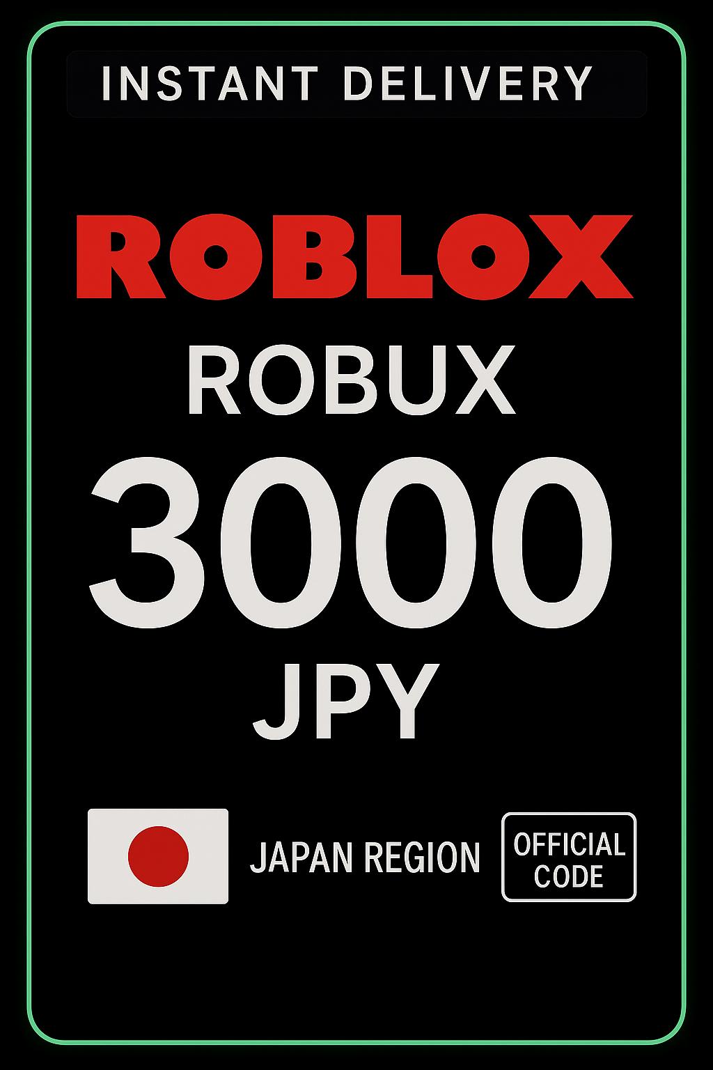 Roblox 3000 JPY խաղային քարտ (JP)