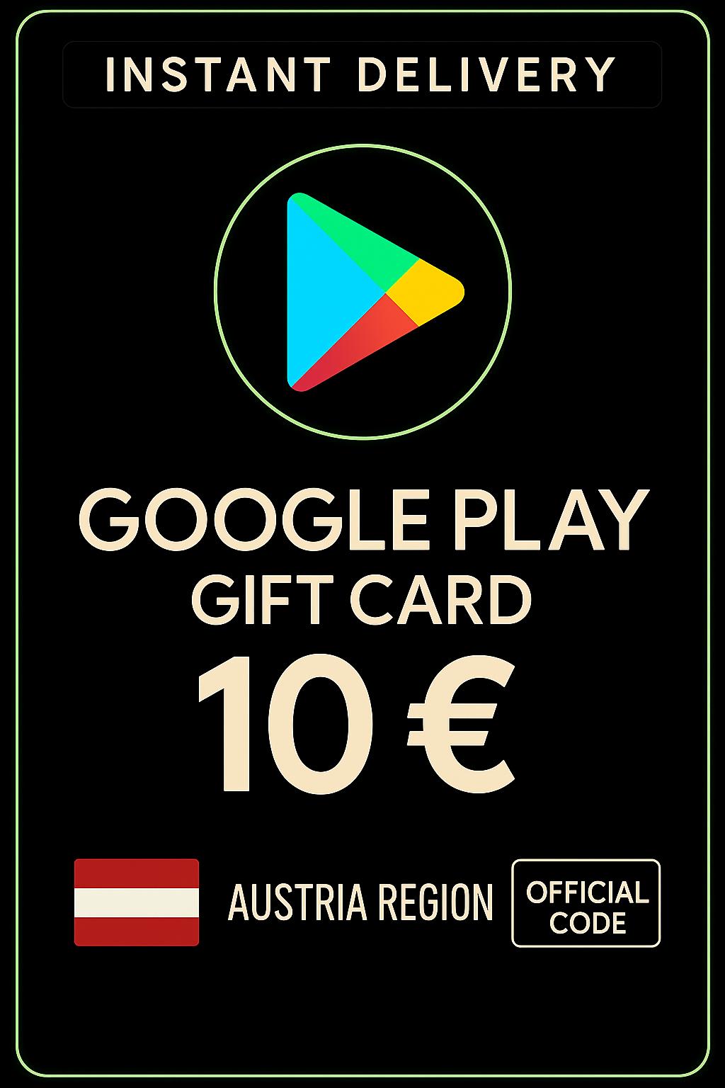 Google Play Gift Card Austria 10 € AT
