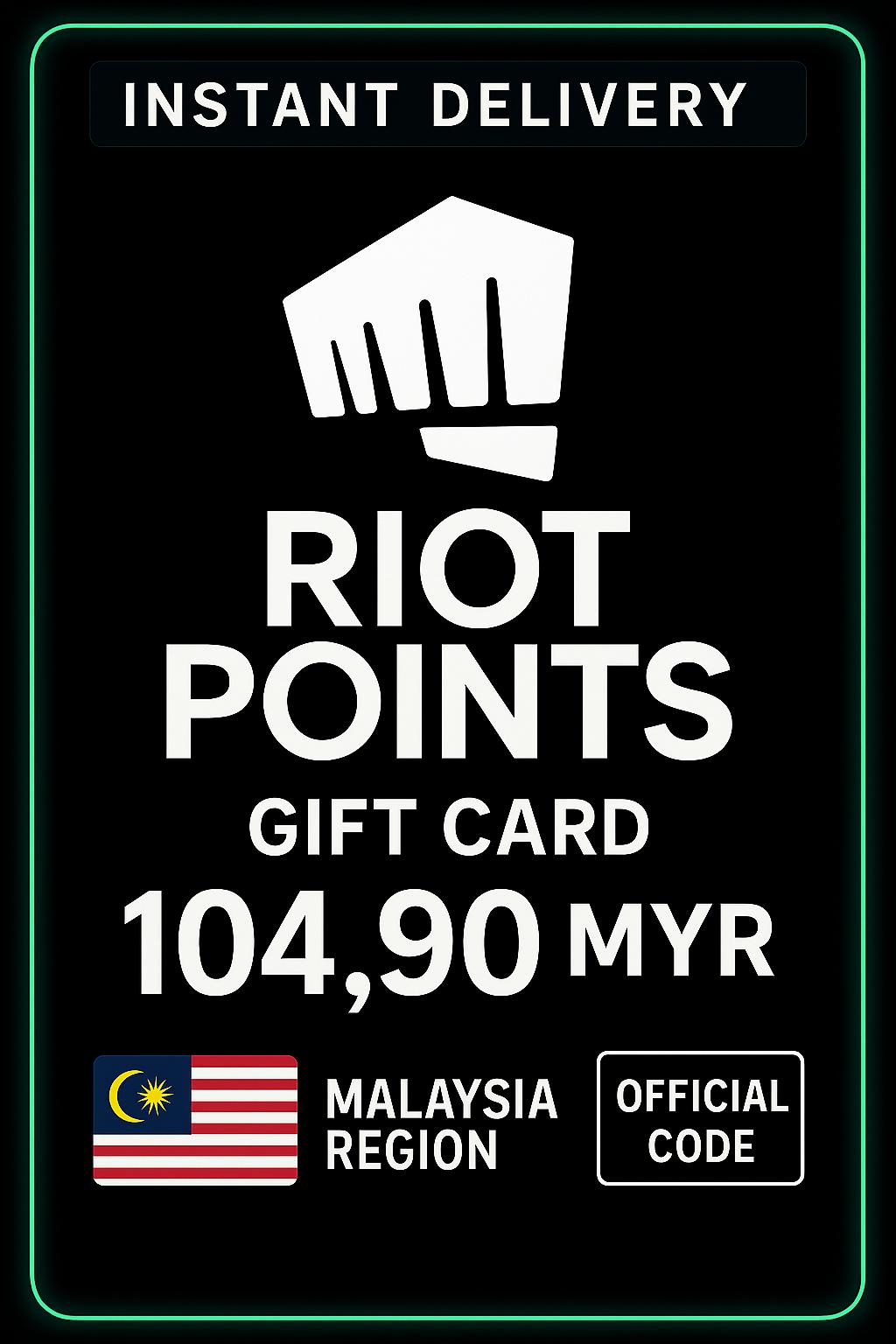Riot Access Malaysia - 104,90 MYR Δωροκάρτα