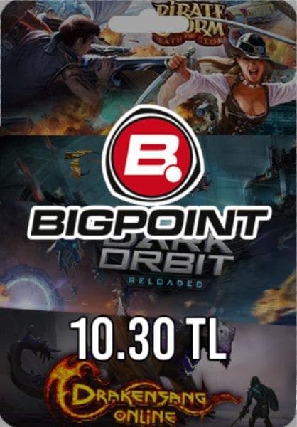 Bigpoint 10.30 TL-ի Կուպոն