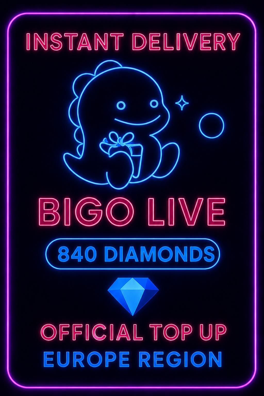 Bigo Live - 840 Diamonds (Top-Up) (EU)