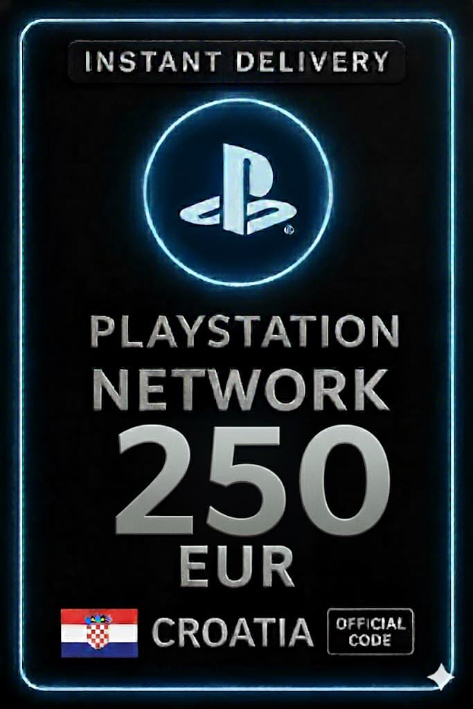 כרטיס PSN קרואטיה - 250 יורו HR