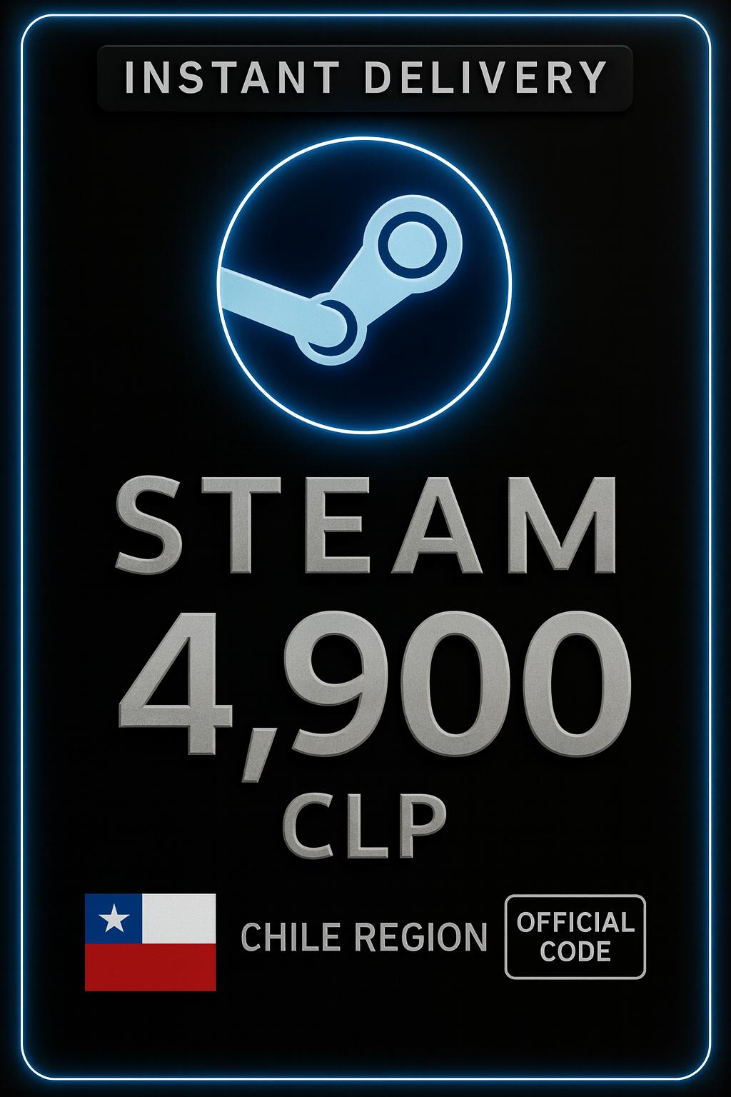 Steam Wallet 4.900 CLP - (Chile)