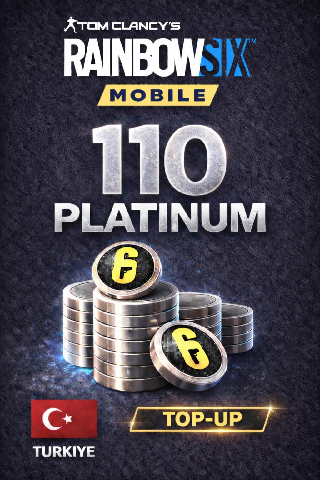 Rainbow Six Mobile - 110 Platinum Top-Up (Turkiye)