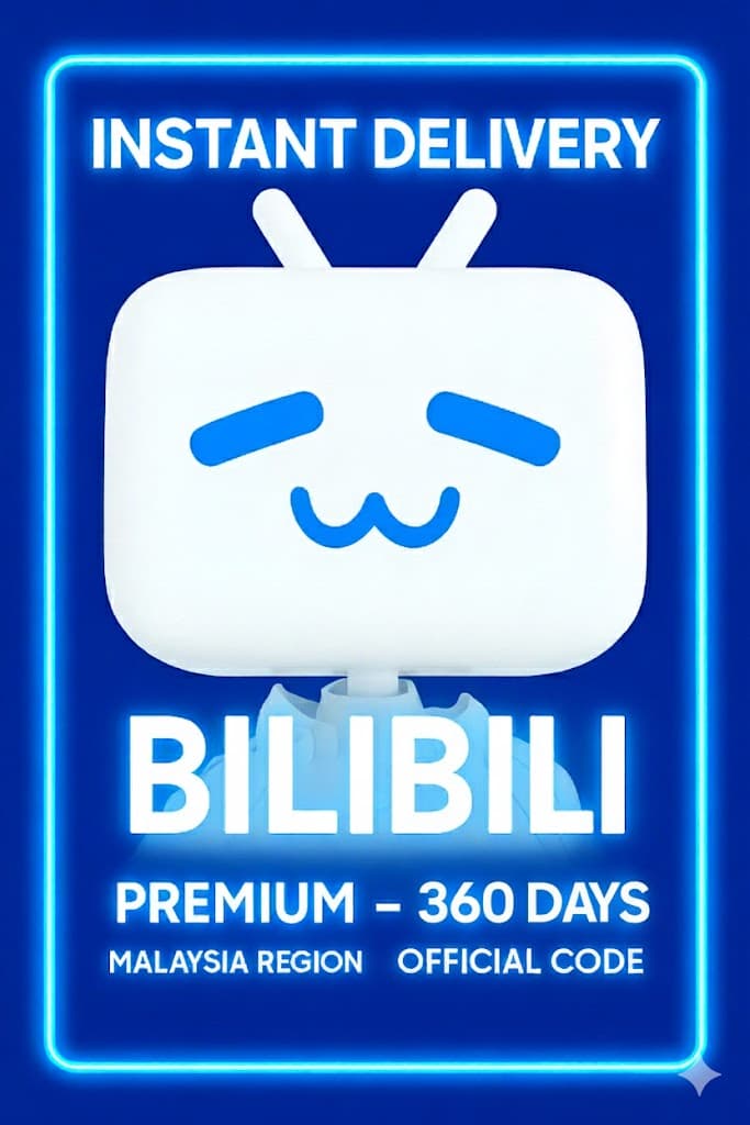 Bilibili Premium Бэлгийн карт - 360 Өдөр (Малайз)