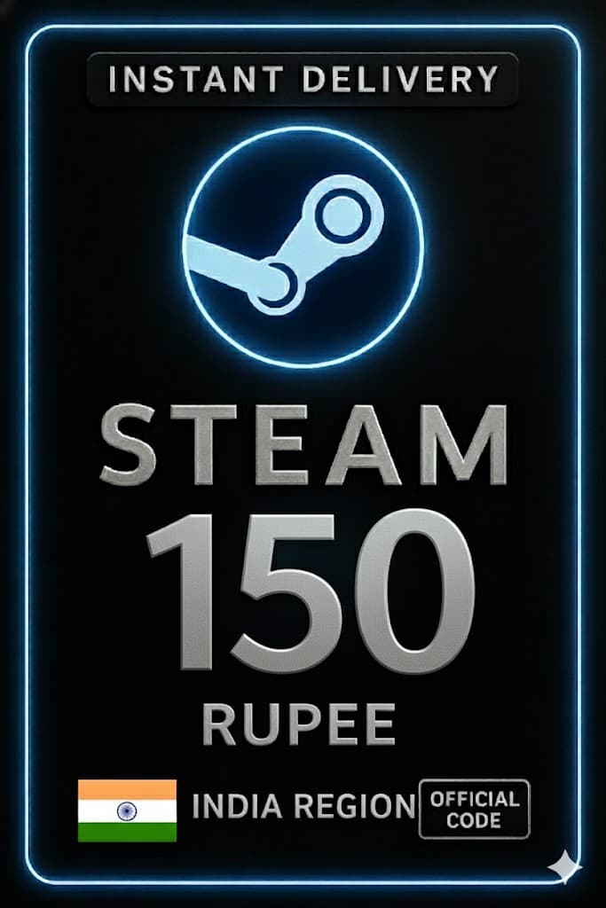 Steam Wallet Code 150 Rupee India