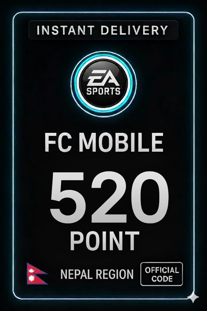 FC 모바일 520 포인트 기프트 카드 - 네팔