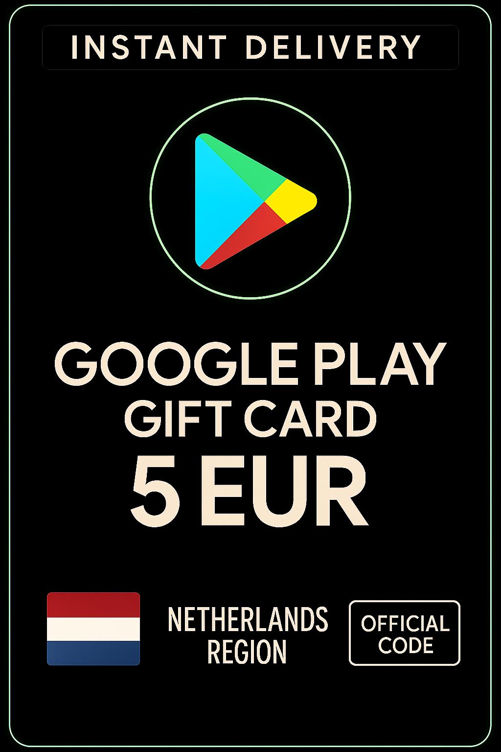 Google Play Gift Card - Netherlands 5 € (NL)