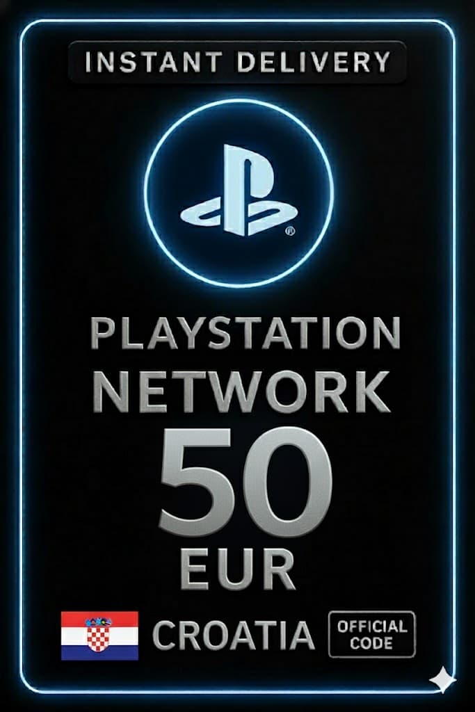 כרטיס PSN קרואטיה - 50 אירו HR