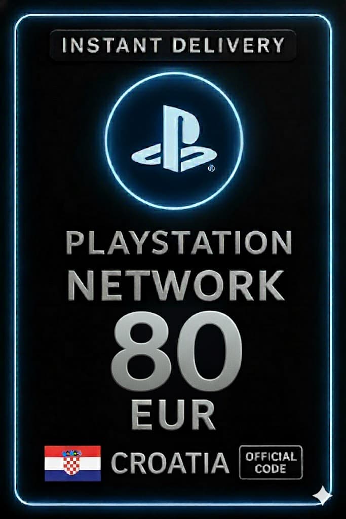 כרטיס PSN קרואטיה - 80 אירו HR