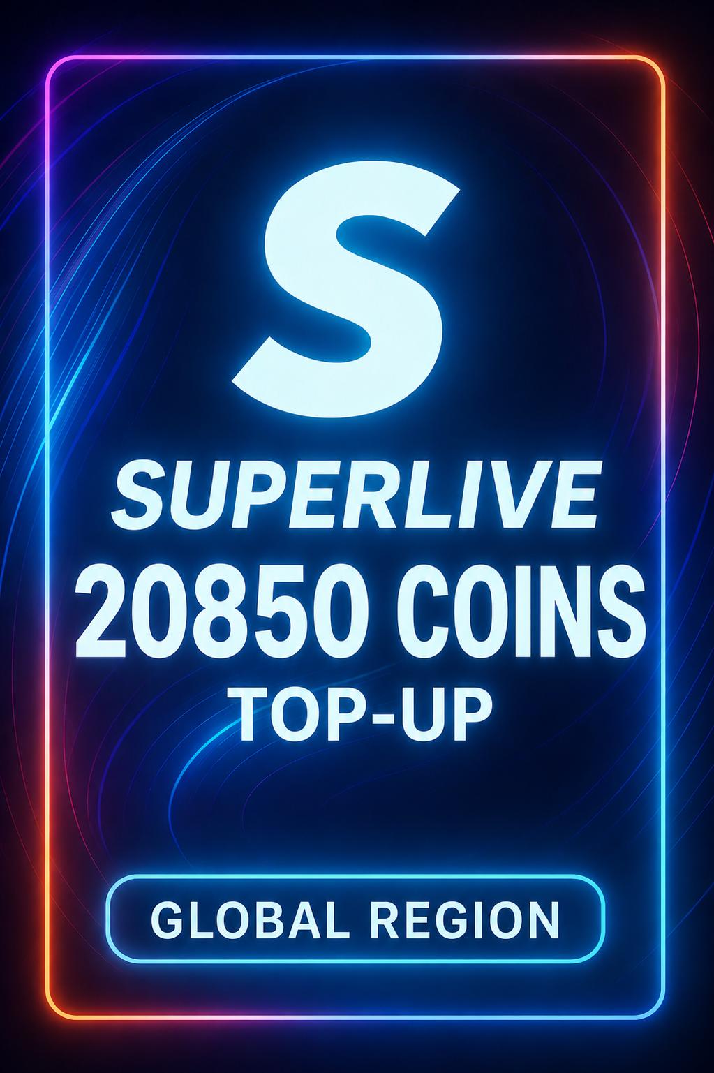 SuperLive 20.850 Coins Top-Up (Global)