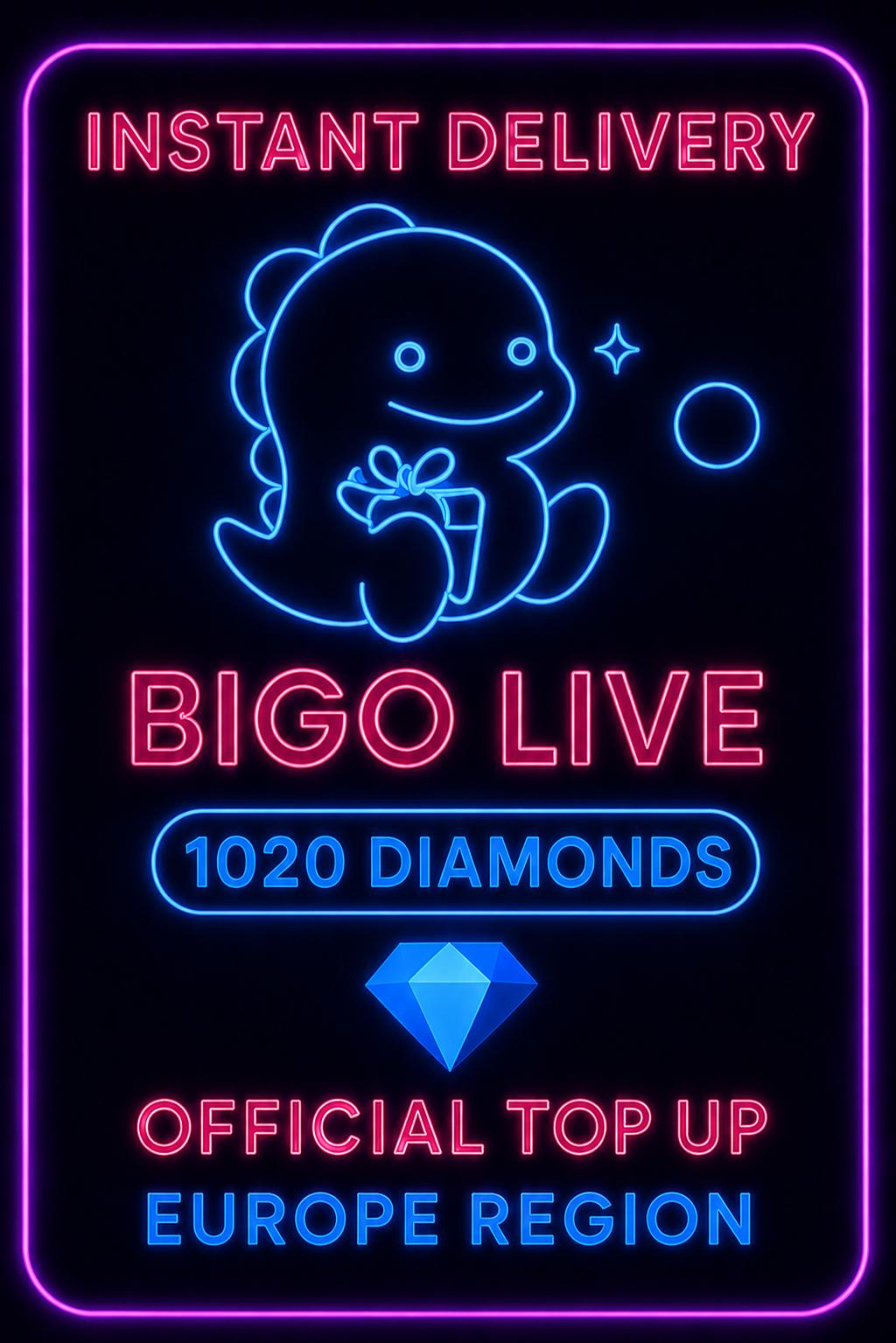 Bigo Live - 1020 Diamonds (Top-Up) (EU)