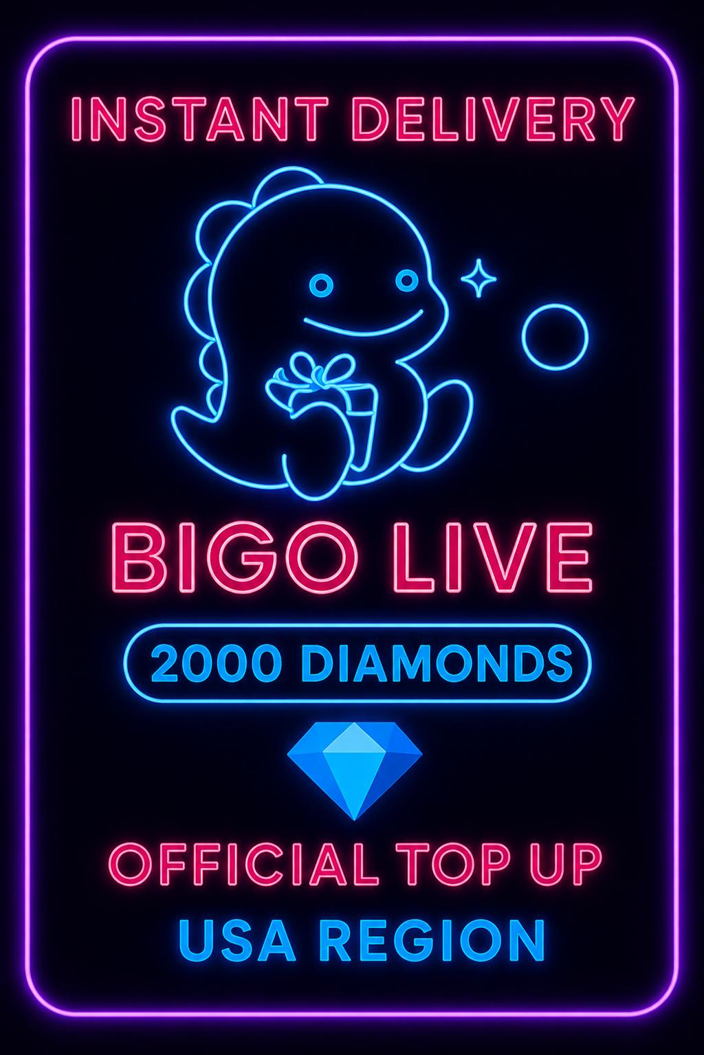 Bigo Live - 2000 Diamonds (Top-Up) (US)