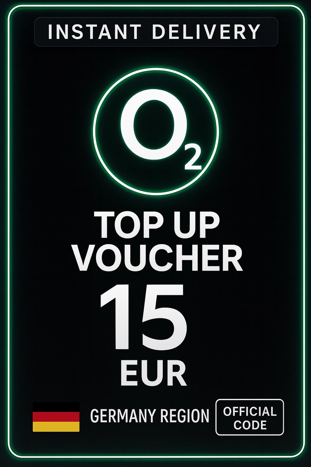 O2 Толықтыру ваучері - 15 EUR (DE)