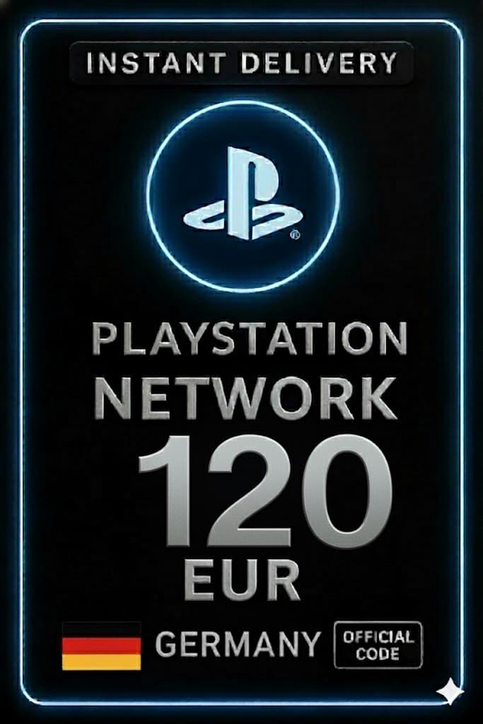 PlayStation PSN kort 120 euro DE