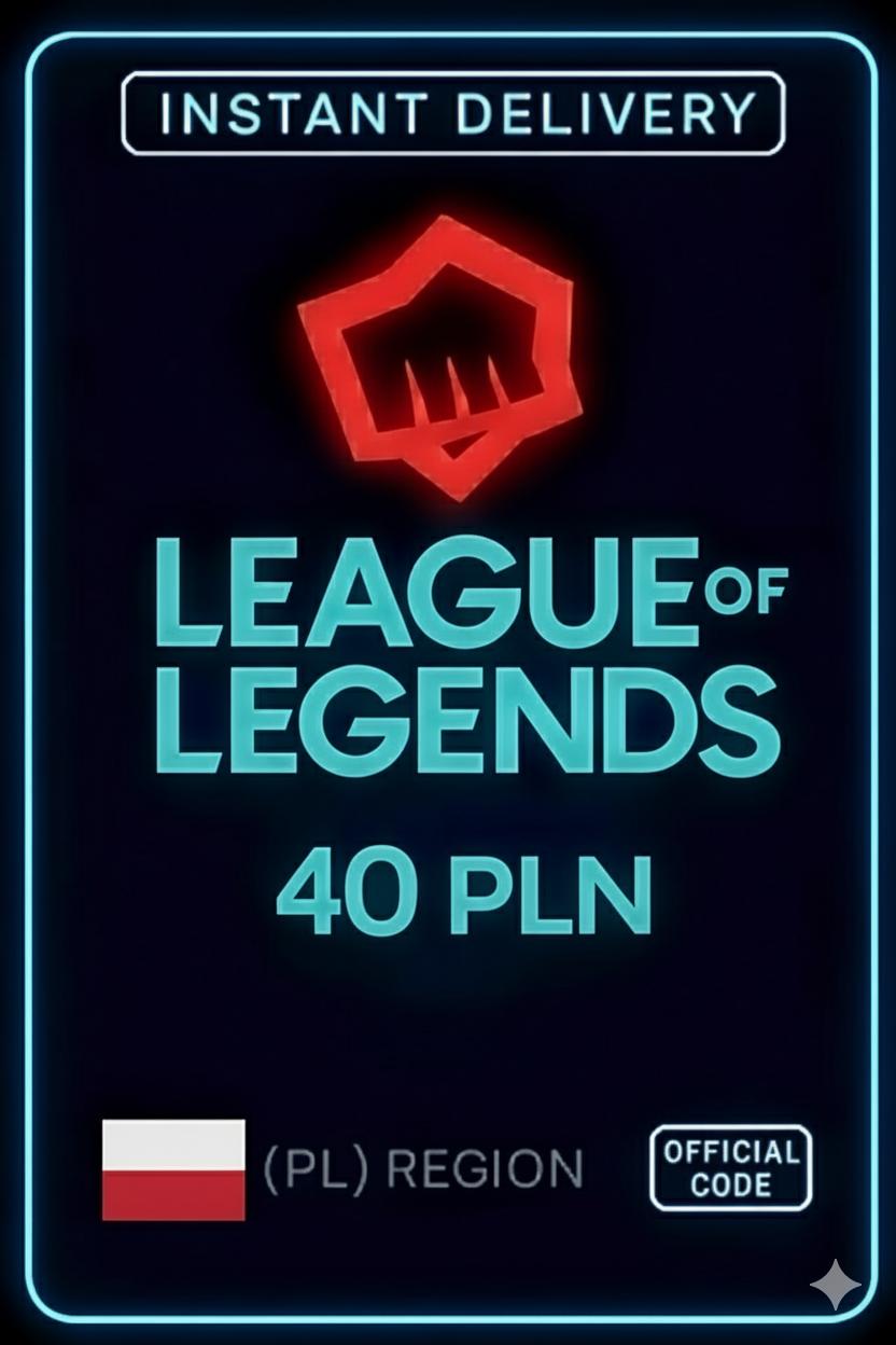 Thẻ Quà Tặng Riot Points 40 PLN - (Ba Lan)