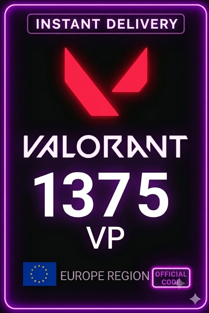Valorant Points 1375 VP (EU Server)