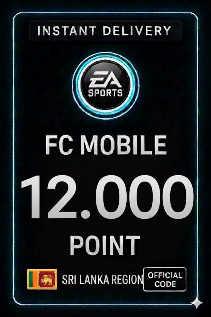 FC Mobile 12000 Pont Ajándékkártya - Srí Lanka