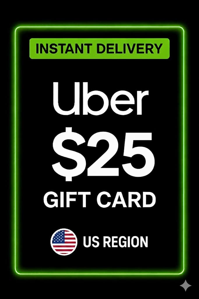 Uber նվեր քարտ - 25$