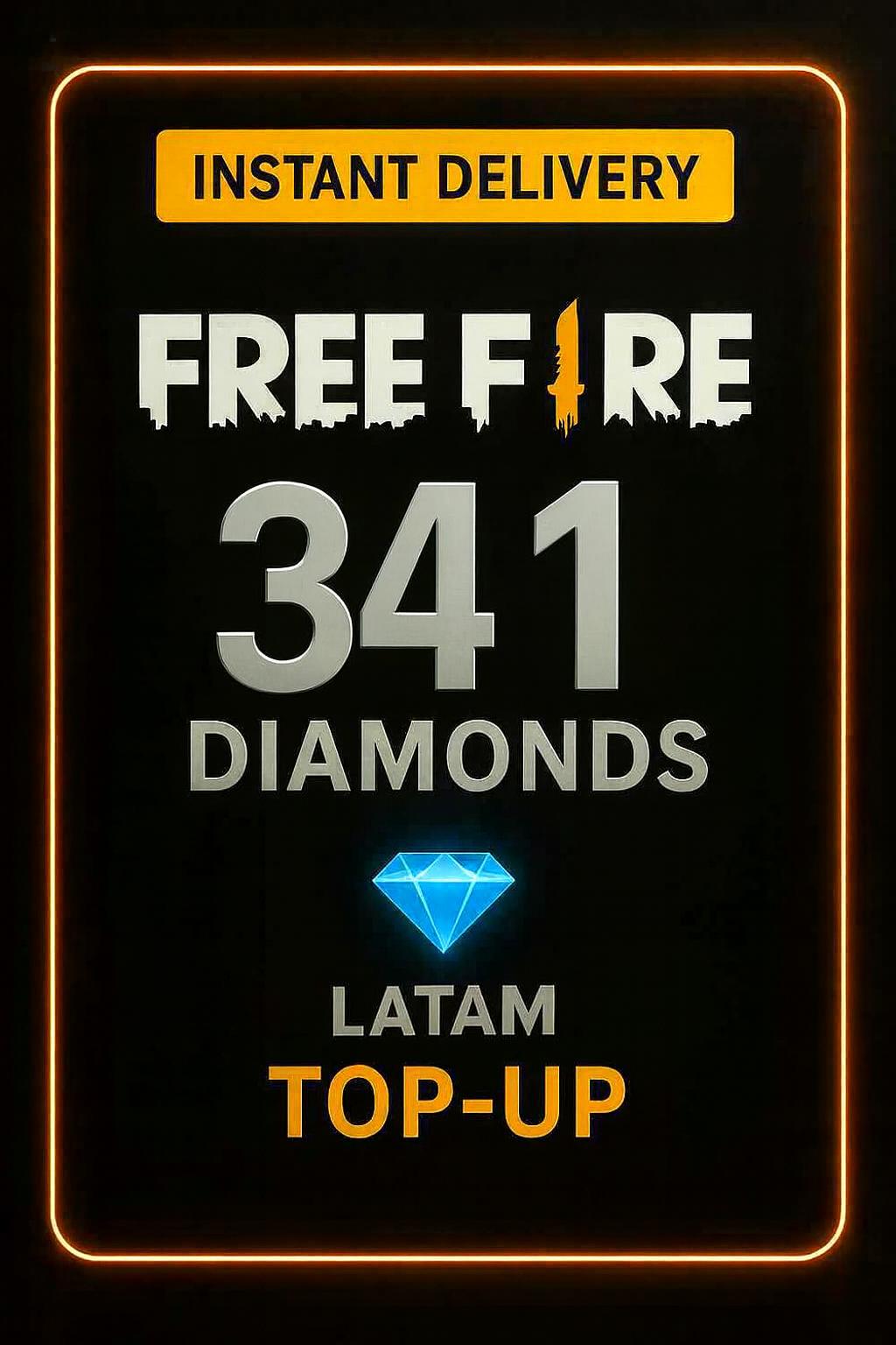 Recarga de 341 Diamantes de Free Fire (LATAM)