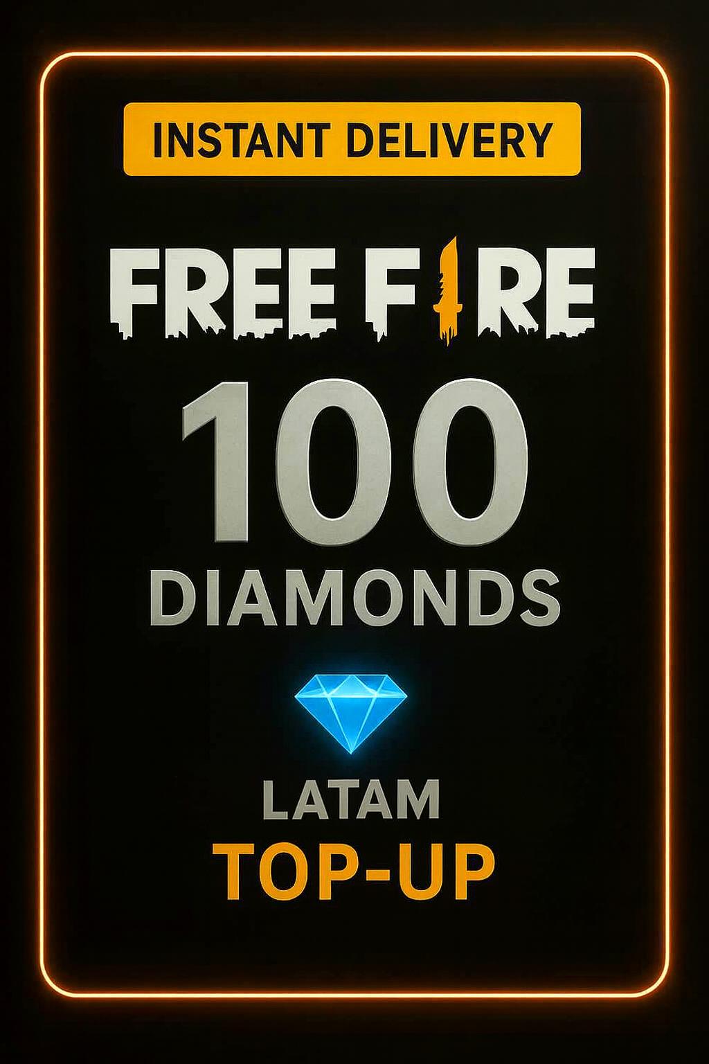 Recarga de 100 Diamantes en Free Fire (LATAM)